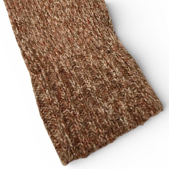 Vintage Woolrich Women’s Large Zip Front Wool Cardigan Sweater Rustic Brown - Picture 7 of 11